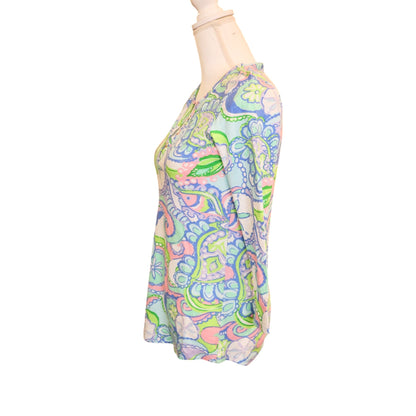 Lilly Pulitzer Sarasota Tunic Top 3/4 Sleeve Small
