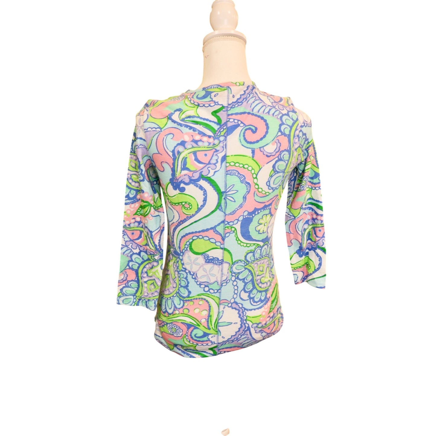 Lilly Pulitzer Sarasota Tunic Top 3/4 Sleeve Small