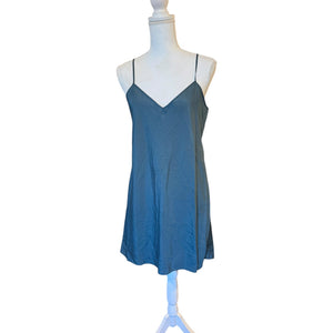Cinq À Sept Blue V-Neck Slip Dress Size 8