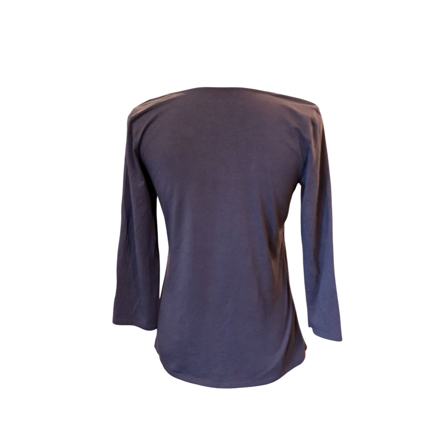 Lilly Pulitzer Navy Blue Square Neck 3/4 Sleeve Top, M NWOT