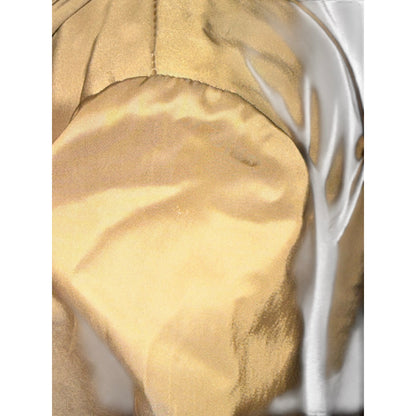 Dorothee Schumacher Vintage Gold Satin Cropped Jacket