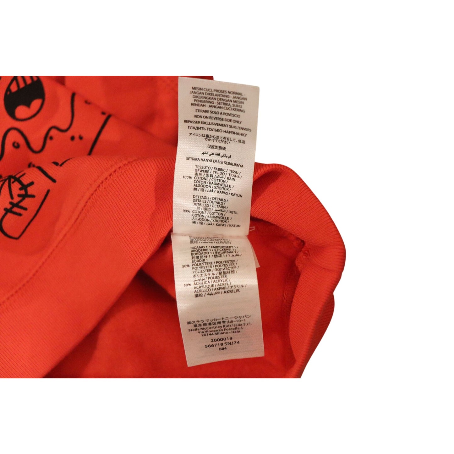 Stella McCartney Kids Strawberry Pudding Sweatshirt, 6 Months NWT