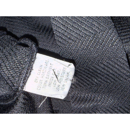 St. John Caviar Black Herringbone Pencil Skirt Size 12