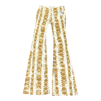 Free People Penny Pull-On printed flare jeans, Size 25 NWT