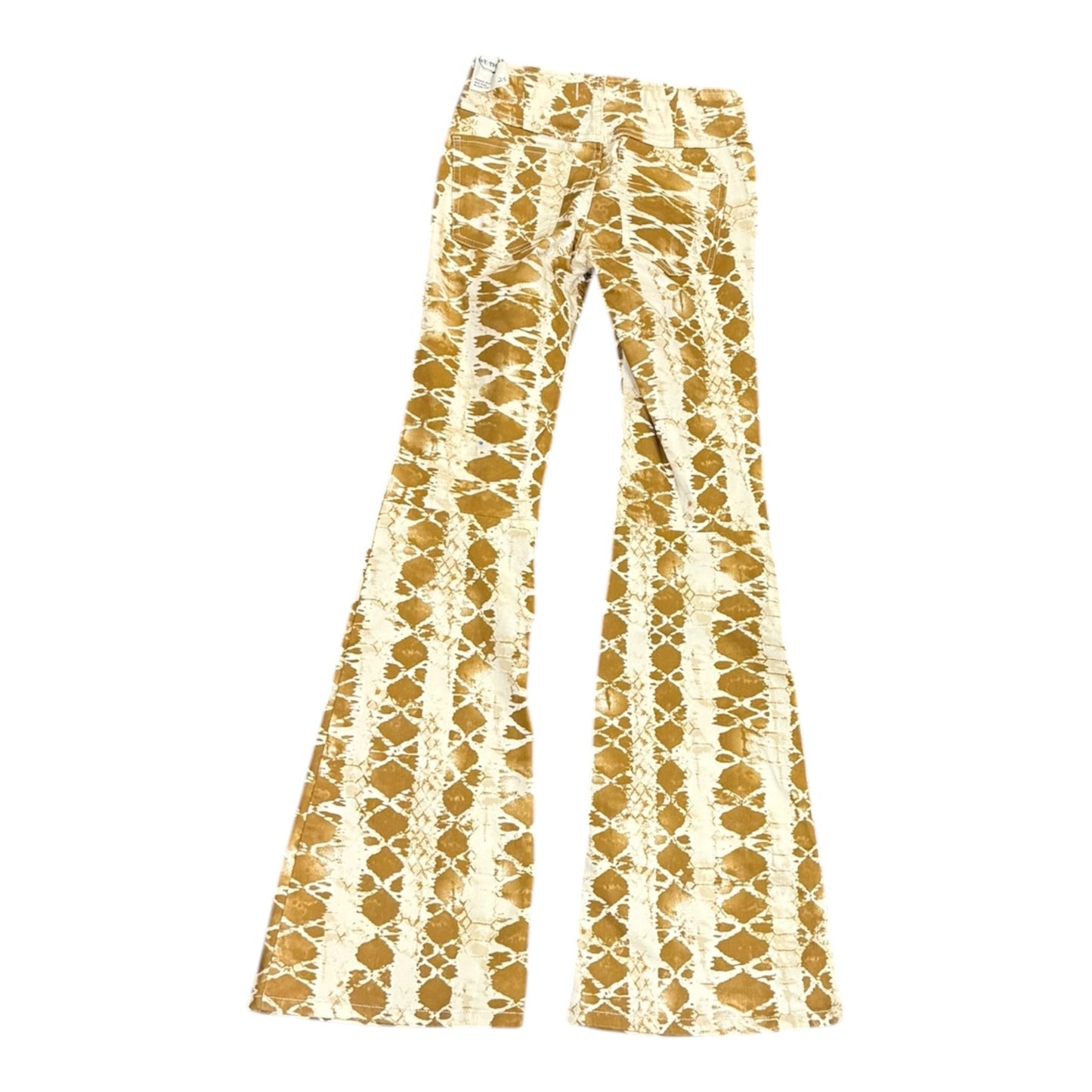 Free People Penny Pull-On printed flare jeans, Size 25 NWT