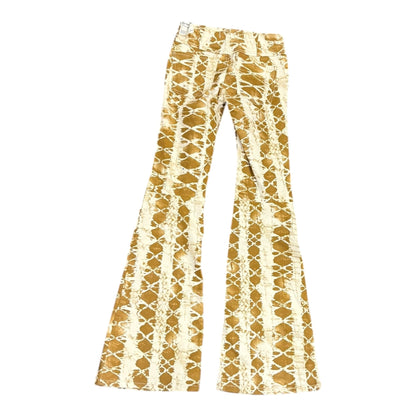 Free People Penny Pull-On printed flare jeans, Size 25 NWT