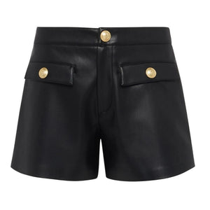 L'Agence Dionne Faux Leather High Waisted Shorts, Size 10 NWT