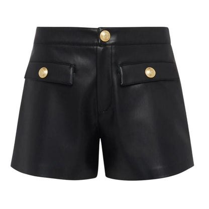 L'Agence Dionne Faux Leather High Waisted Shorts, Size 10 NWT
