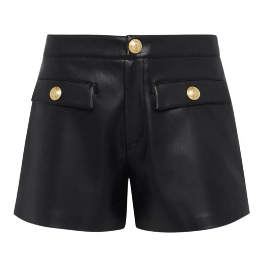 L'Agence Dionne Faux Leather High Waisted Shorts, Size 10 NWT