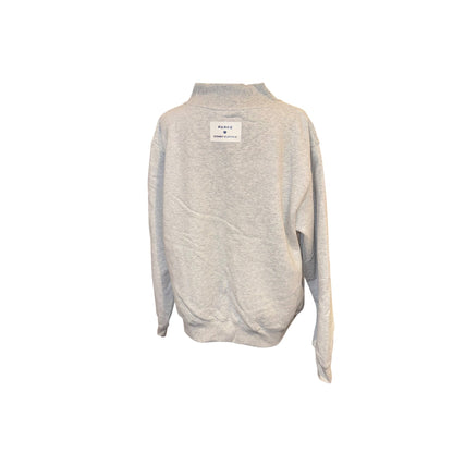 Parke Stoney Clover Gray Sweatshirt With Pink Gingham Text L/XL New