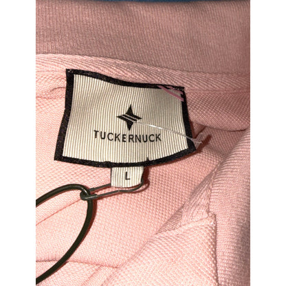 Tuckernuck Womens Light Pink Polo Shirt Large Cotton Blend