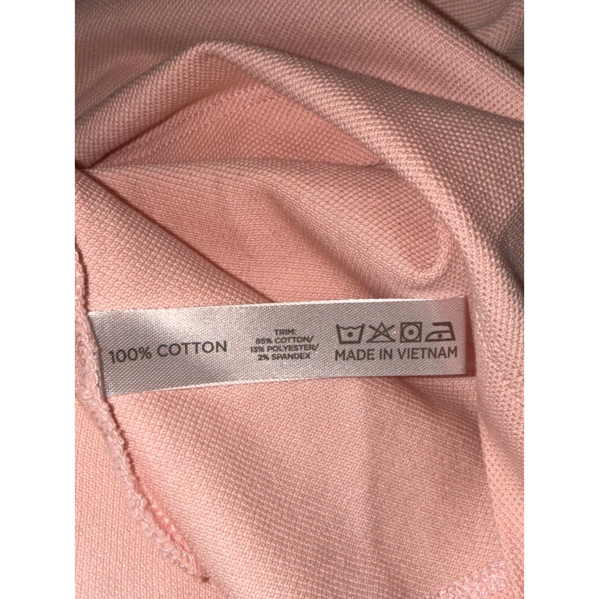 Tuckernuck Womens Light Pink Polo Shirt Large Cotton Blend