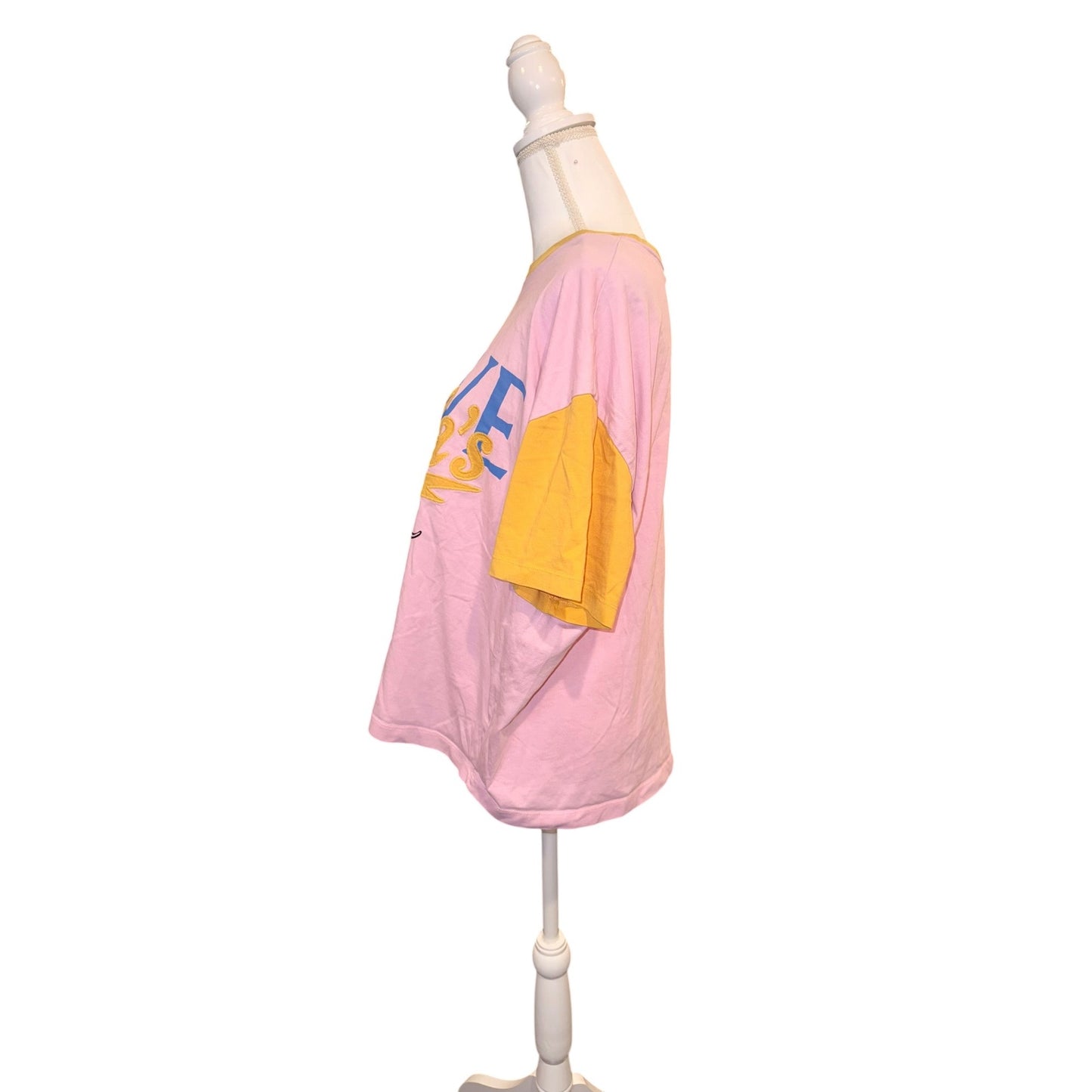 Loewe Paulas Ibiza Pink & Yellow Graphic T-Shirt Size S OVERSIZED
