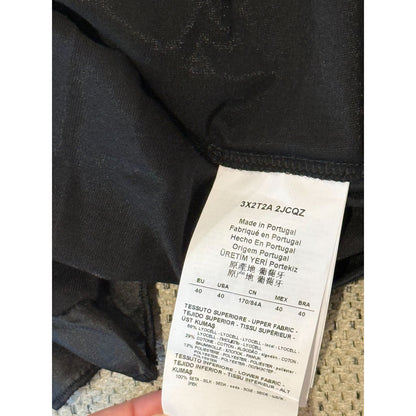 Emporio Armani Black "Upper Chic" Short-Sleeve Top Size 40 EU NWT