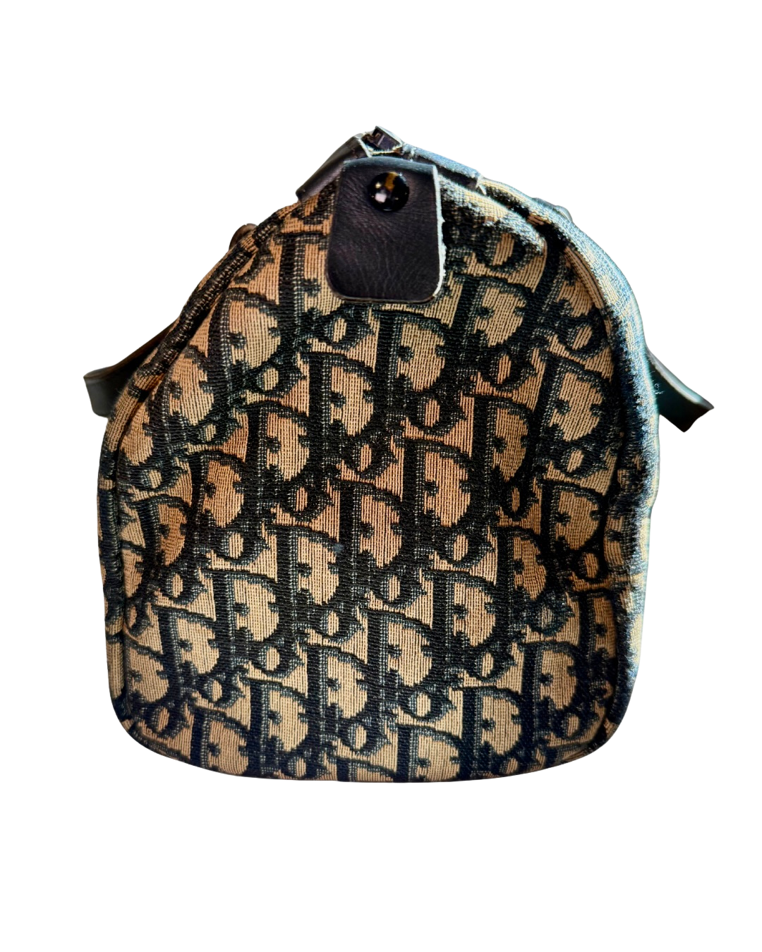 Vintage Christian Dior Oblique Boston Bag, 1970s