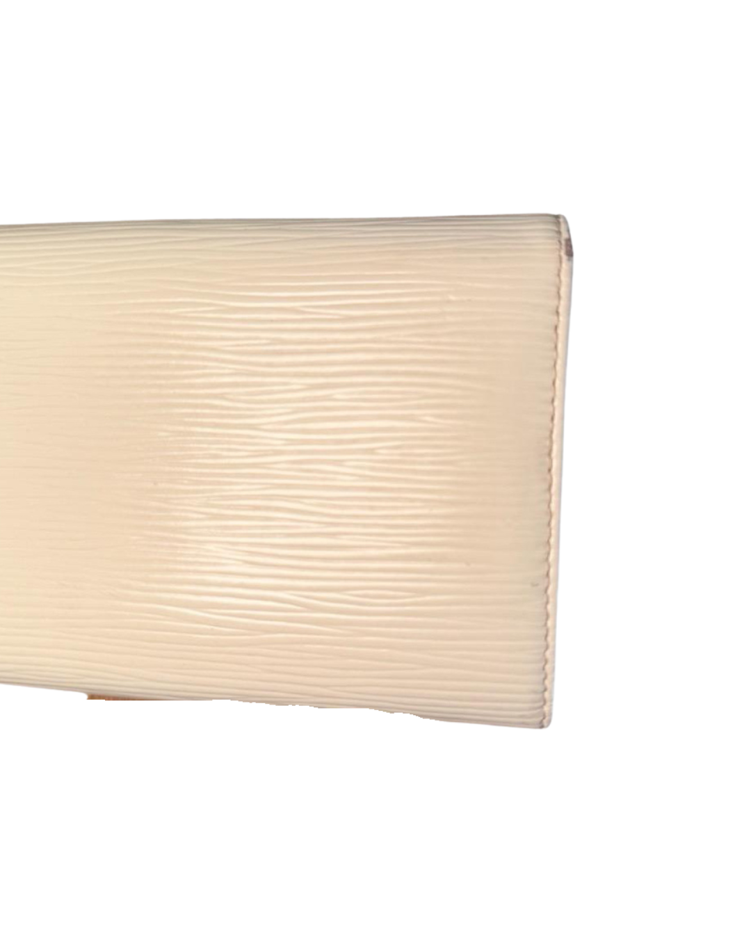 Louis Vuitton White Epi Leather Sarah Long Wallet