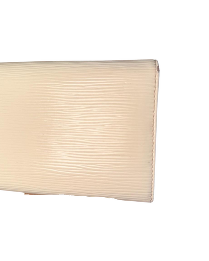 Louis Vuitton White Epi Leather Sarah Long Wallet
