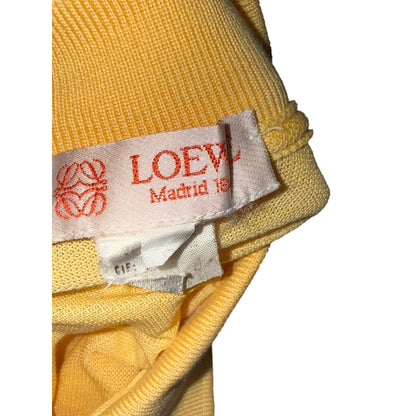 Loewe Yellow Polo Shirt Womens Short Sleeve, Medium