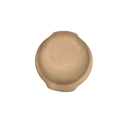 The Pampered Chef Small Stoneware Mixing Bowl Beige USA NEW