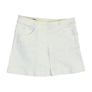 Gucci Ivory Cotton Blend Skirt With Embroidered Patch - Size 38