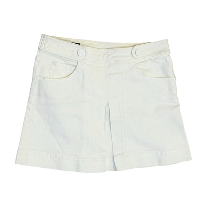 Gucci Ivory Cotton Blend Skirt With Embroidered Patch - Size 38