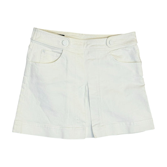 Gucci Ivory Cotton Blend Skirt With Embroidered Patch - Size 38