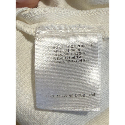 Gucci Ivory Cotton Blend Skirt With Embroidered Patch - Size 38
