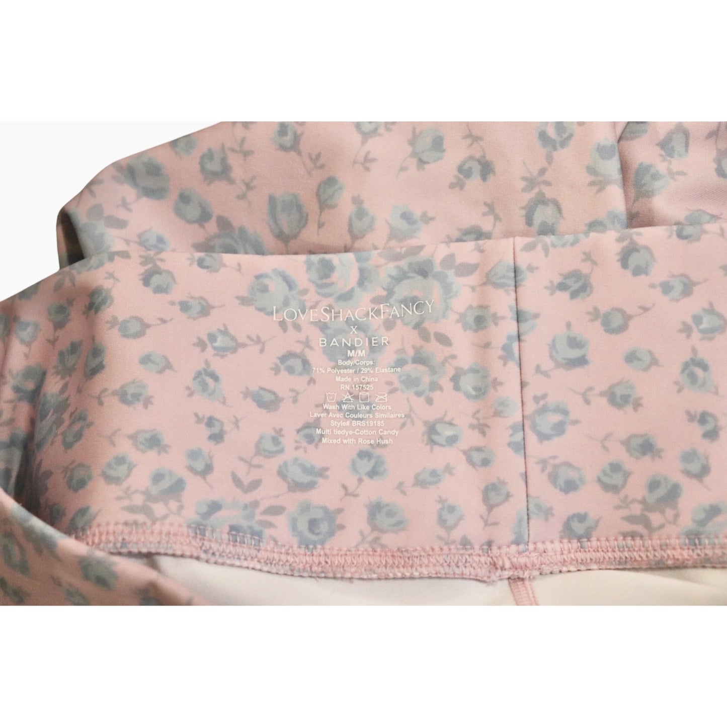 LoveShackFancy X Bandier Floral Print High-Waisted Leggings, Medium