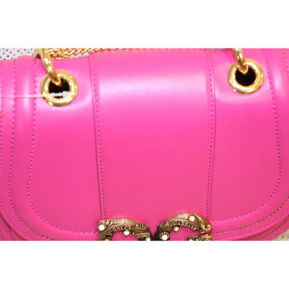 Dolce & Gabbana DG Amore Pink Calfskin Shoulder Bag, New
