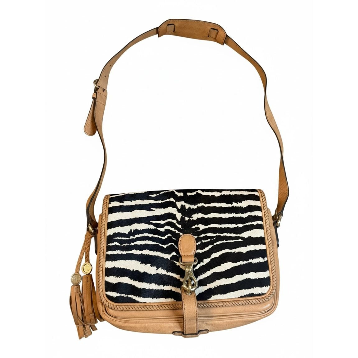 Gucci Marrakech Messenger Bag Zebra Print Pony Hair