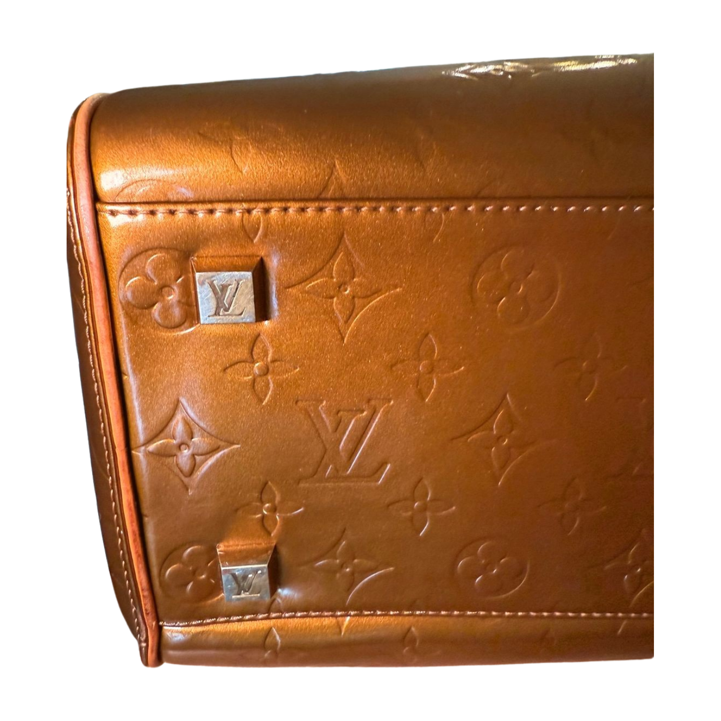 Louis Vuitton Tompkins Square Bronze Vernis Handbag