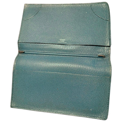 Hermès Agenda Notebook Cover Teal Pebbled Textured Luxury Planner