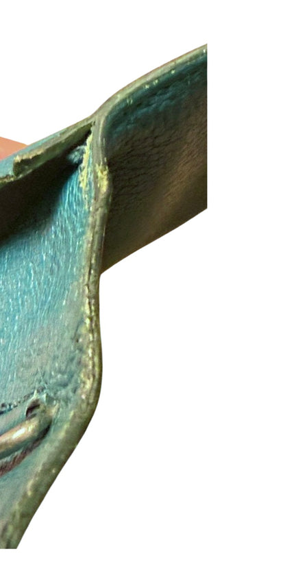 Hermès Agenda Notebook Cover Teal Pebbled Textured Luxury Planner