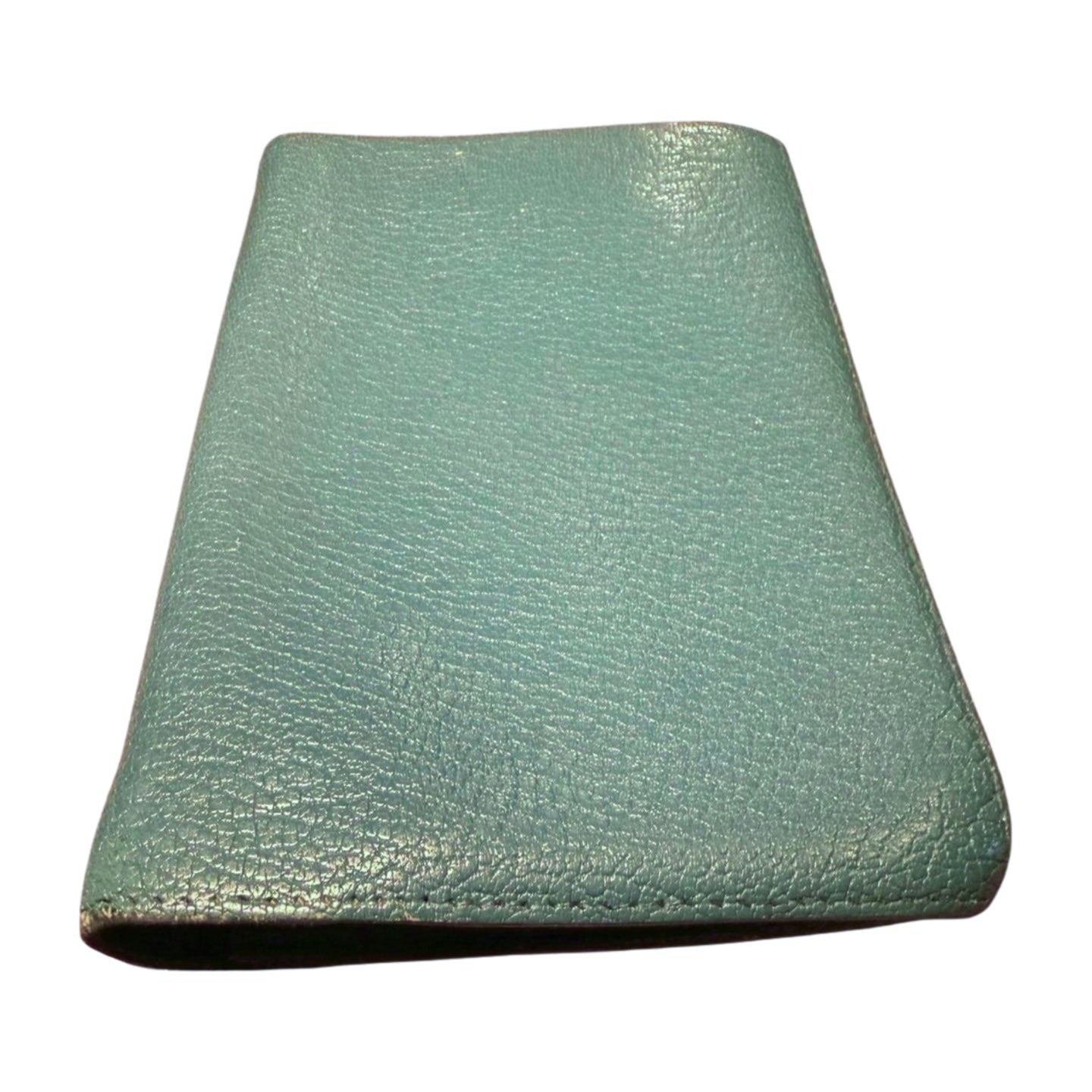 Hermès Agenda Notebook Cover Teal Pebbled Textured Luxury Planner