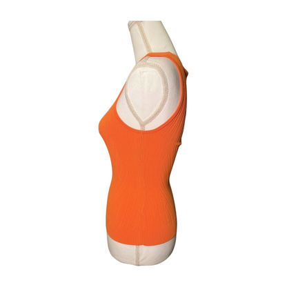 New Favorite Daughter Tank Top Size XS Creamsicle Ribbed Knit