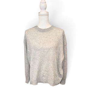 360Cashmere Womens Gray Crewneck Cashmere Sweater Size M NWT