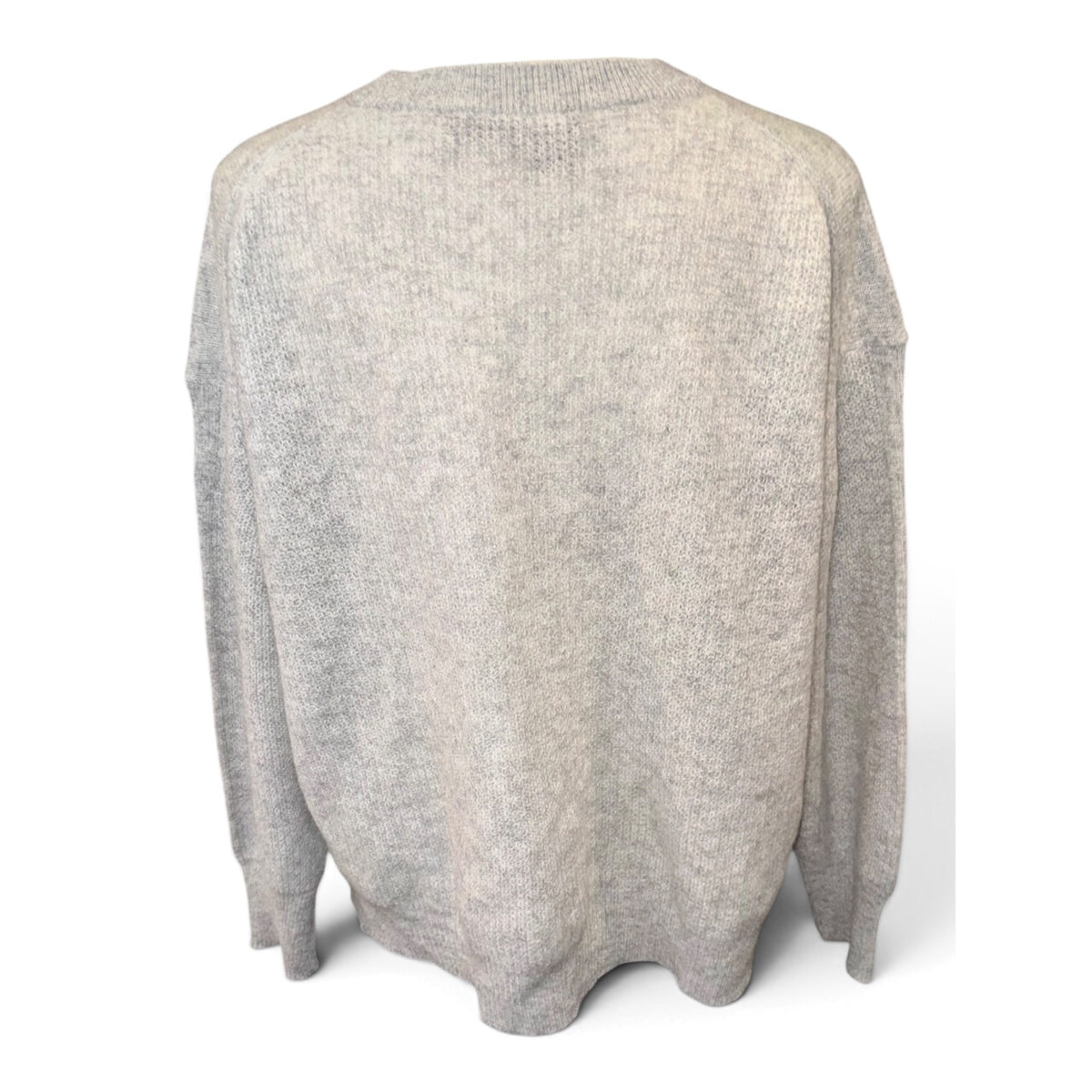 360Cashmere Womens Gray Crewneck Cashmere Sweater Size M NWT