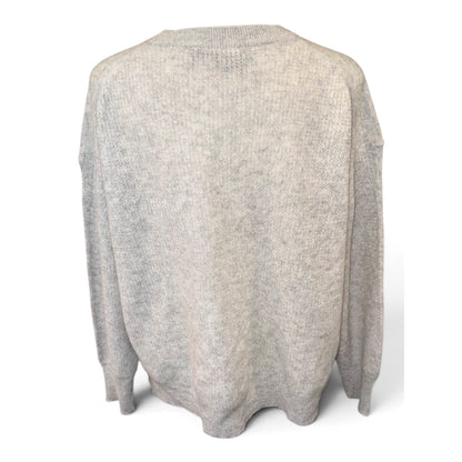360Cashmere Womens Gray Crewneck Cashmere Sweater Size M NWT