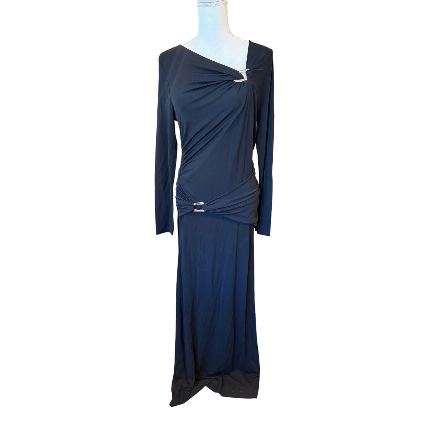 Veronica Beard Viela Black Maxi Dress, Size L NWT