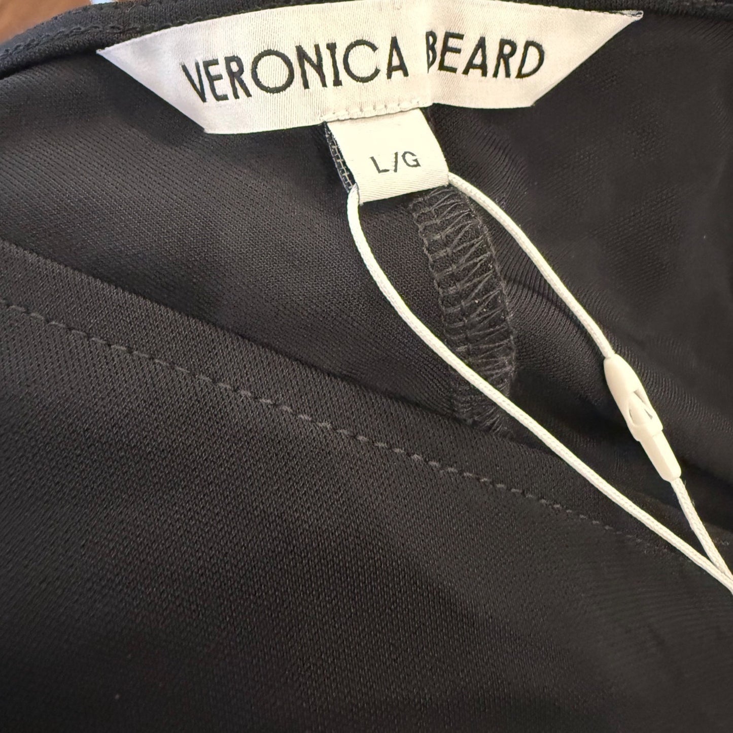 Veronica Beard Viela Black Maxi Dress, Size L NWT