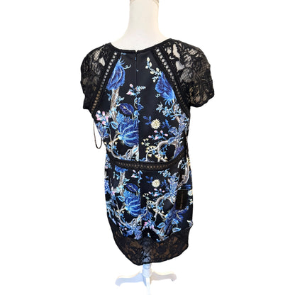 Tadashi Shoji Floral Neonprene Dress, Size 14 NWT