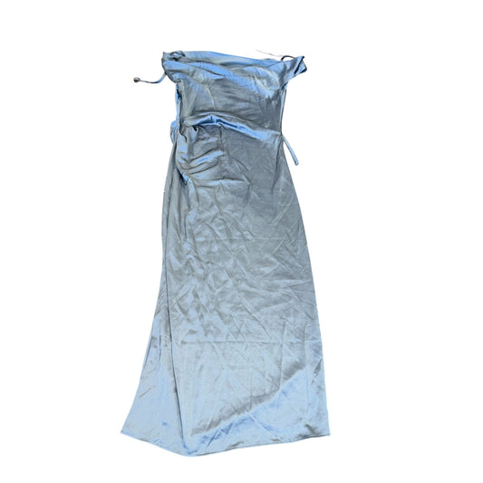 Significant Other Blue Satin Maxi Dress Size US 6 NWOT