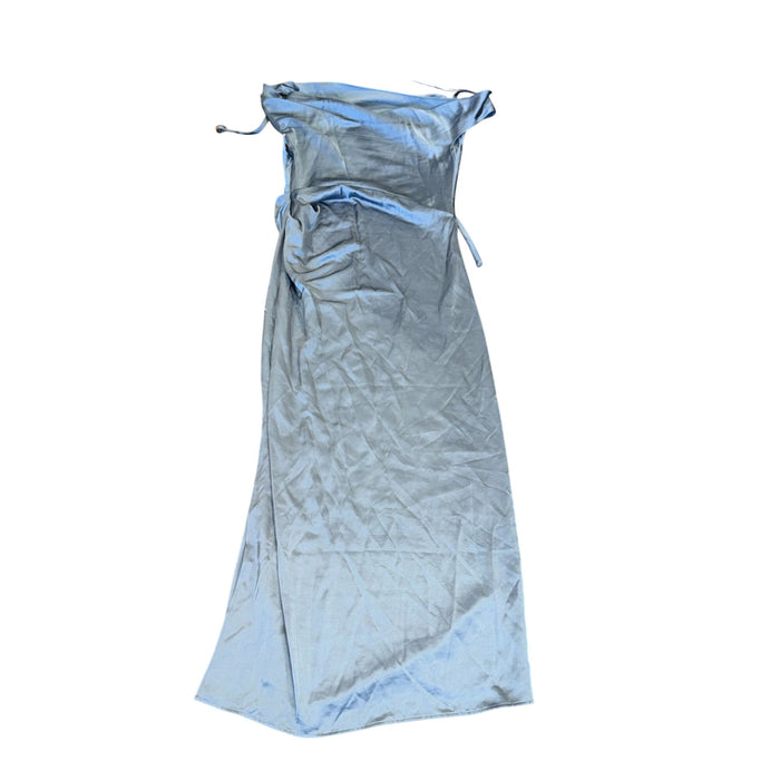 Significant Other Blue Satin Maxi Dress Size US 6 NWOT