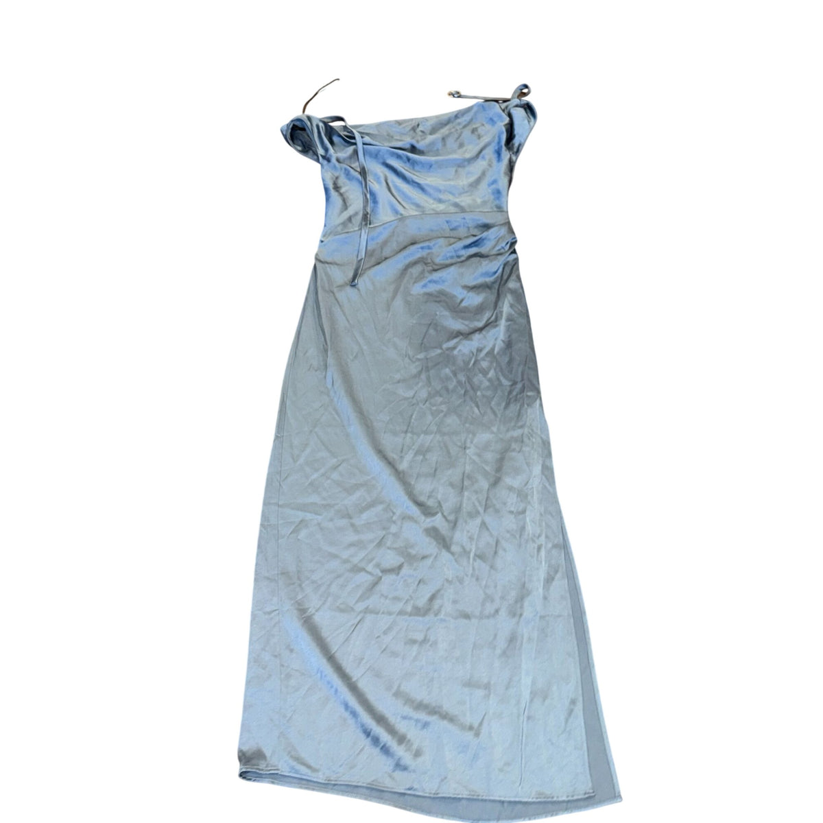 Significant Other Blue Satin Maxi Dress Size US 6 NWOT
