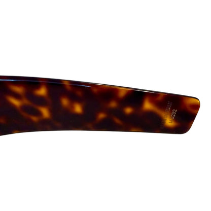 Celine Brown Tortoiseshell Logo Wide Headband Made In Italy