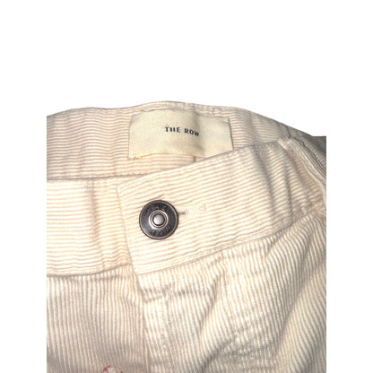 The Row Ross Pant Off-White Mens Cotton Pants Size 32 Made In Italy