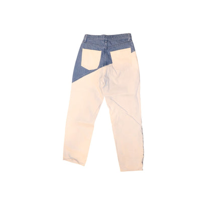 Triarchy Two-Tone Denim & White Jeans, size 30