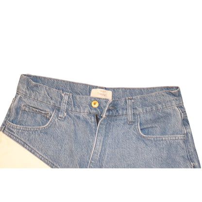 Triarchy Two-Tone Denim & White Jeans, size 30