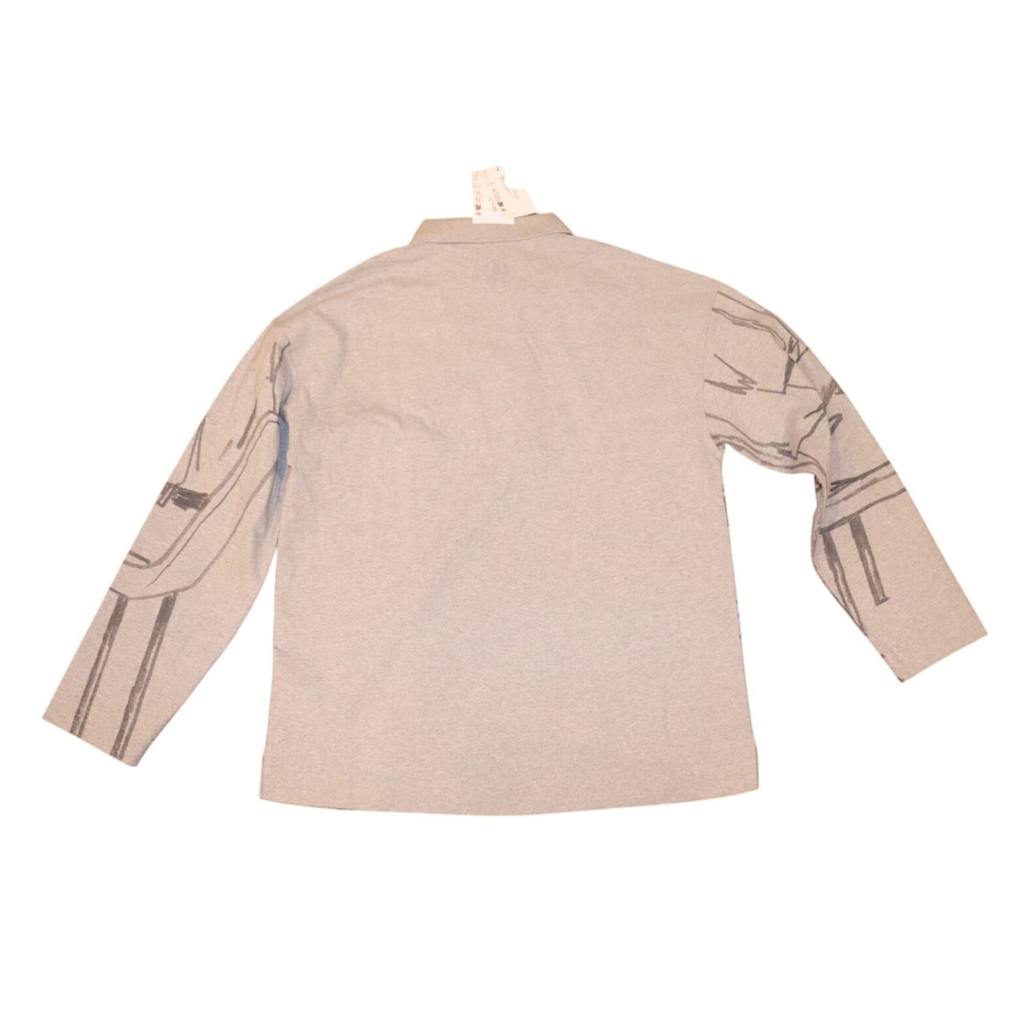 JW Anderson Mens Printed Rugby Polo Sweatshirt, Small NWT