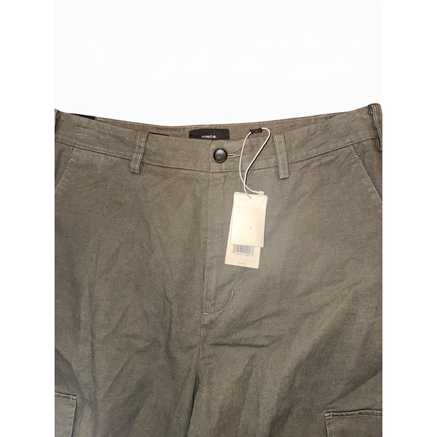 Vince Mens Olive Green Henry Regular Fit Cargo Pants, Size 32 NWT